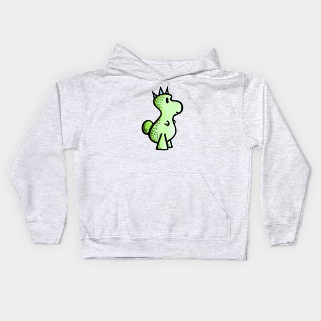 King Dino Kids Hoodie by NicoleWhelan